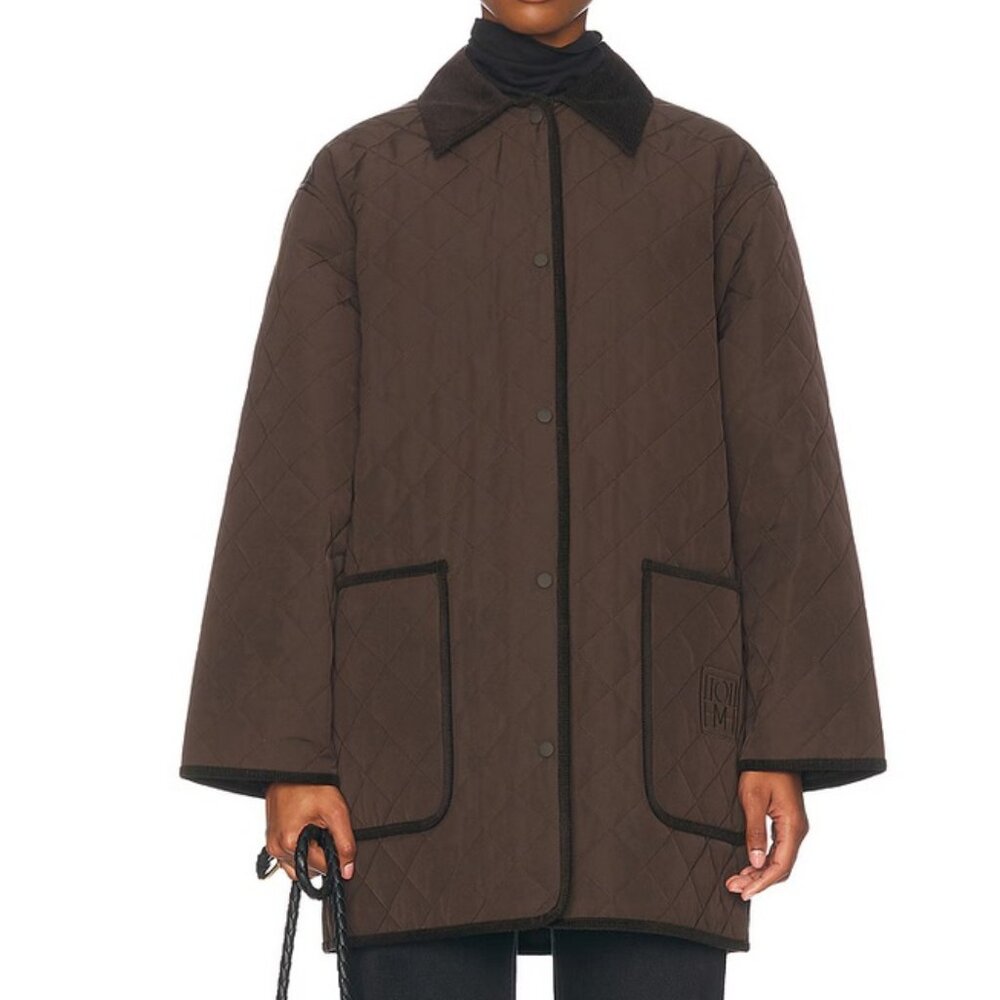 Toteme Brown Quilted Jacket